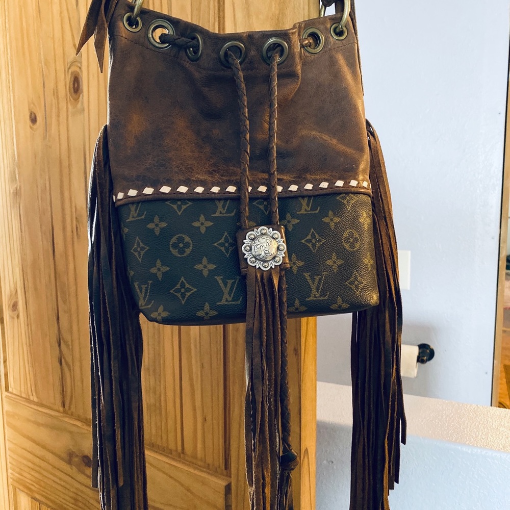 Running Roan Tack Repurposed Louis Vuitton bag